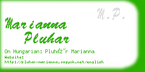 marianna pluhar business card